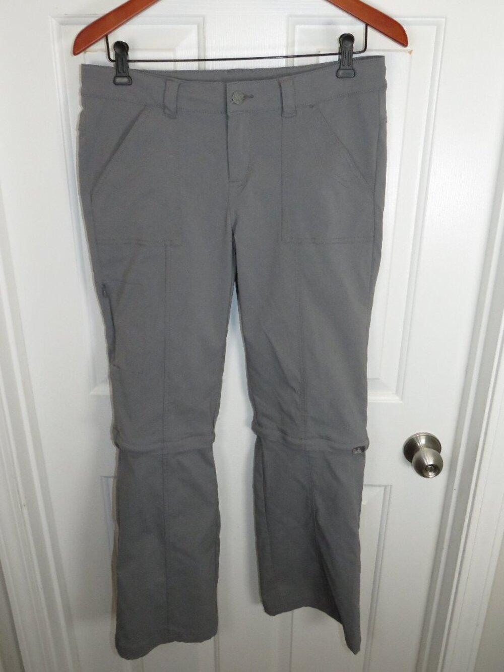 prAna Women’s Monarch Convertible Hiking Outdoor Pants in Gray Size 8